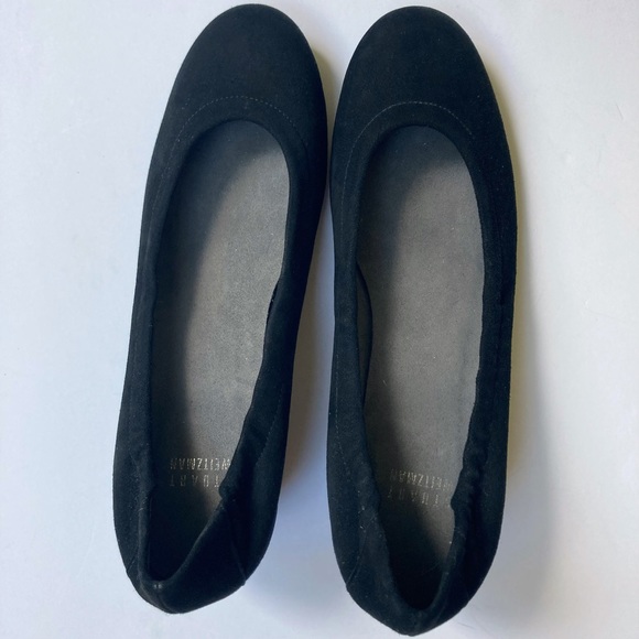 Stuart Weitzman Suede Block Heel Pumps Size 8 - Picture 3 of 10